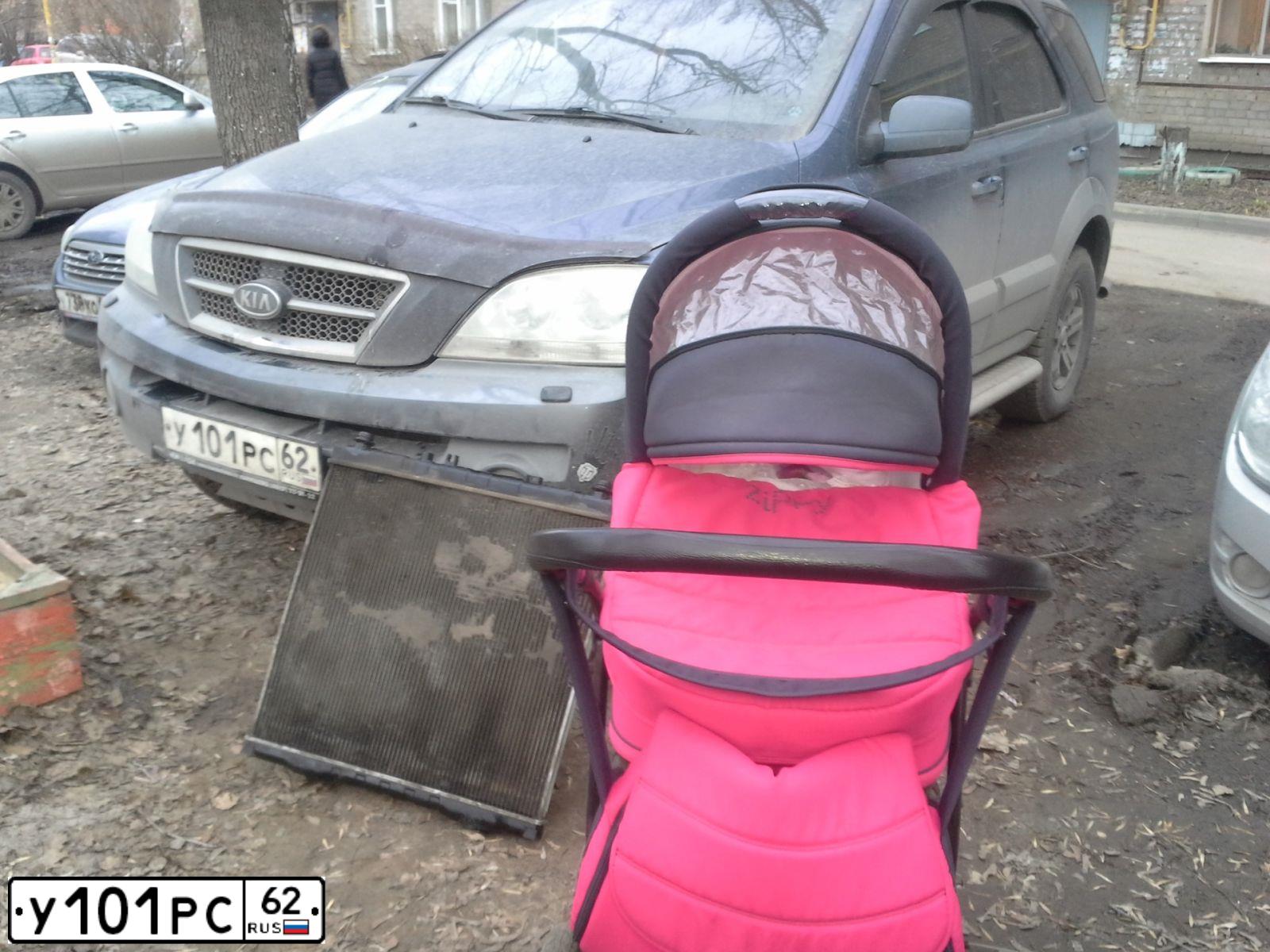 Фото автомобиля KIA SORENTO, 2006 — госномер У101РС62. Цвет: ТЕМНО-СИНИЙ