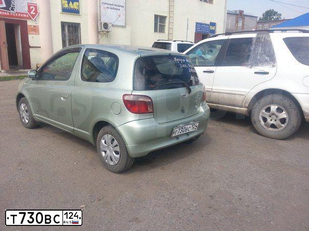 Фото автомобиля TOYOTA VITZ, 2001 — госномер Т730ВС124
