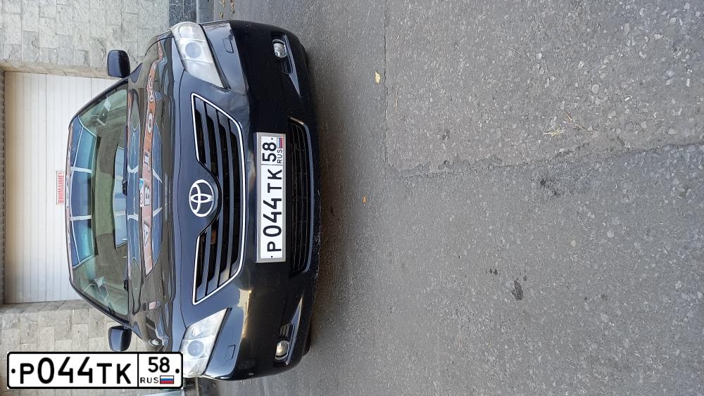 Фото автомобиля TOYOTA CAMRY, 2007 — госномер О222МР58. Цвет: ЧЕРНЫЙ