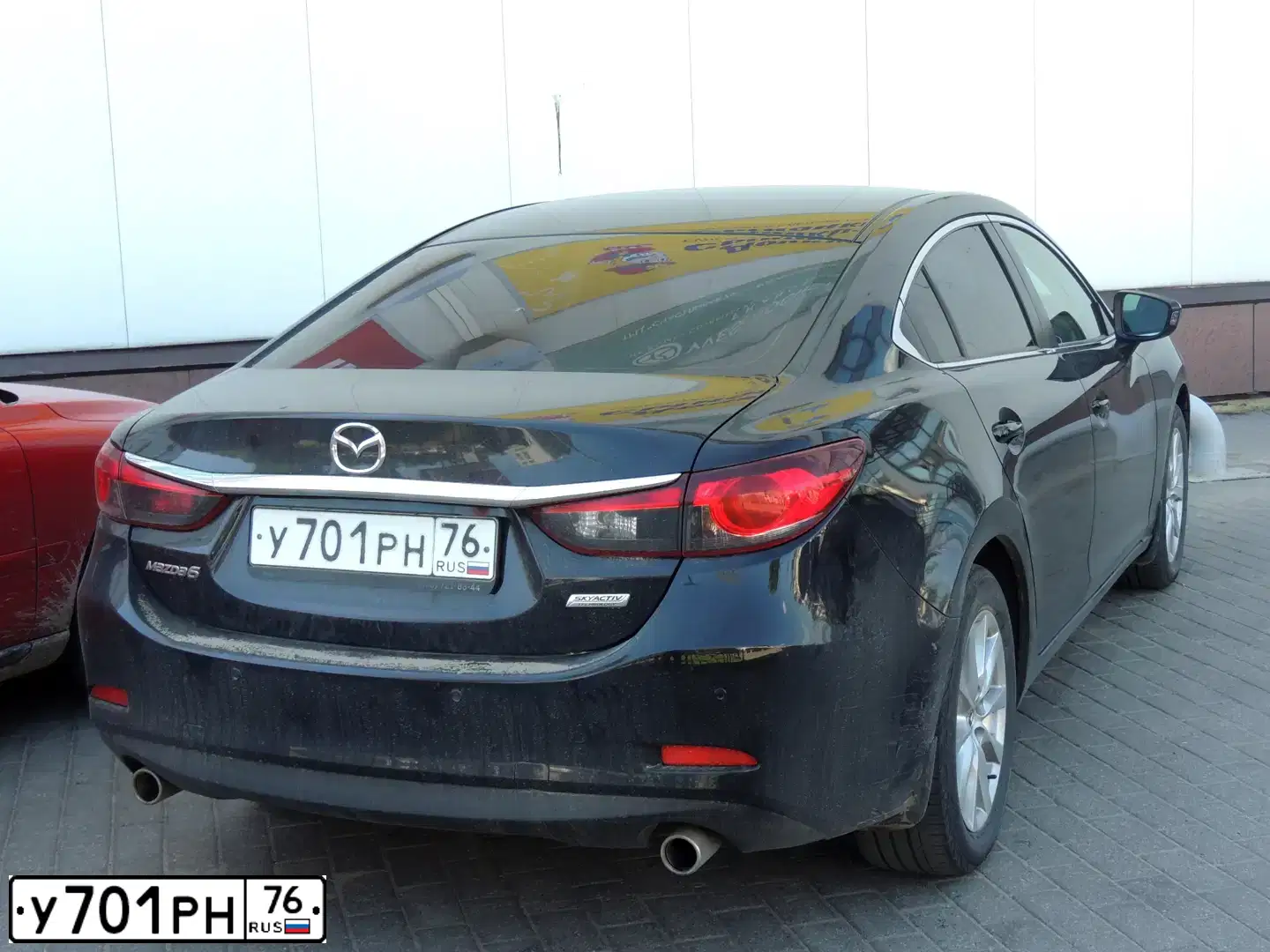 Фото автомобиля MAZDA 6, 2013 — госномер У929ЕС76. Цвет: ЧЕРНЫЙ