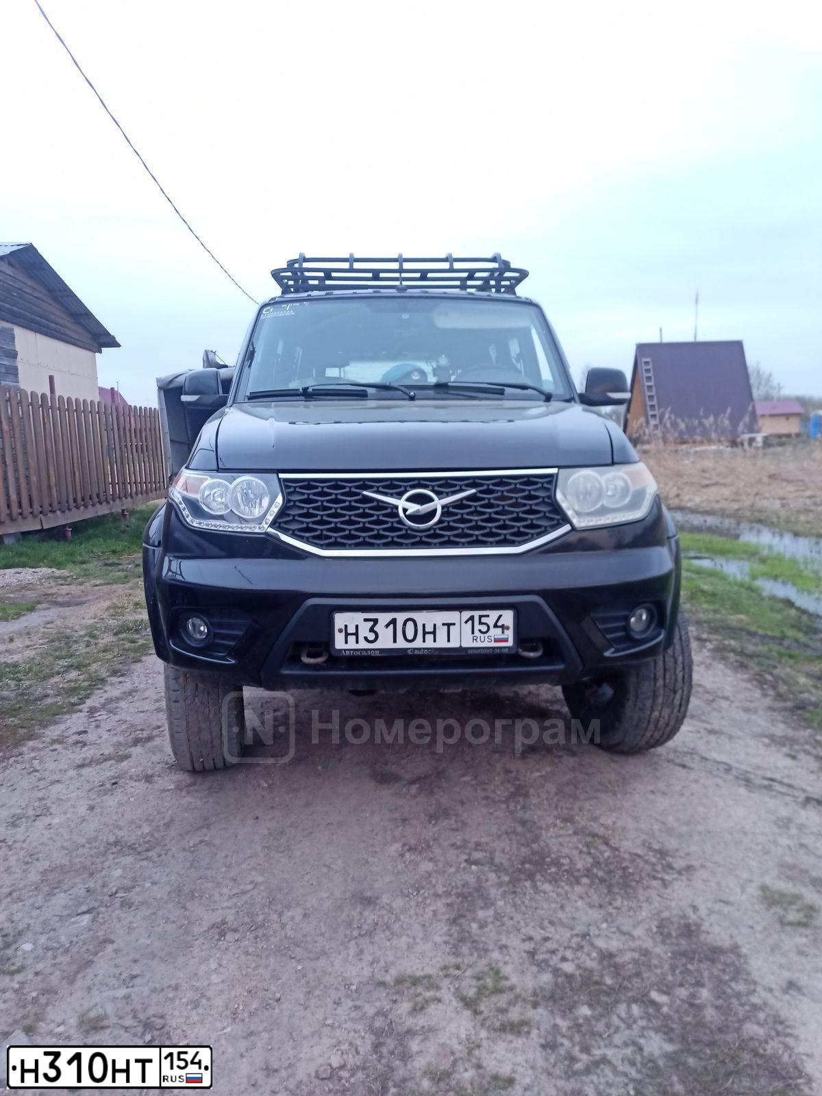 Фото автомобиля UAZ 3163 PATRIOT, 2015 — госномер Н310НТ154. Цвет: АВАНТЮРИН МЕТАЛЛИК