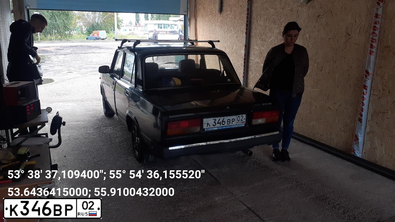 Фото автомобиля LADA 2107, 2008 — госномер Н714АМ702. Цвет: ТЕМНО-КОРИЧНЕВЫЙ