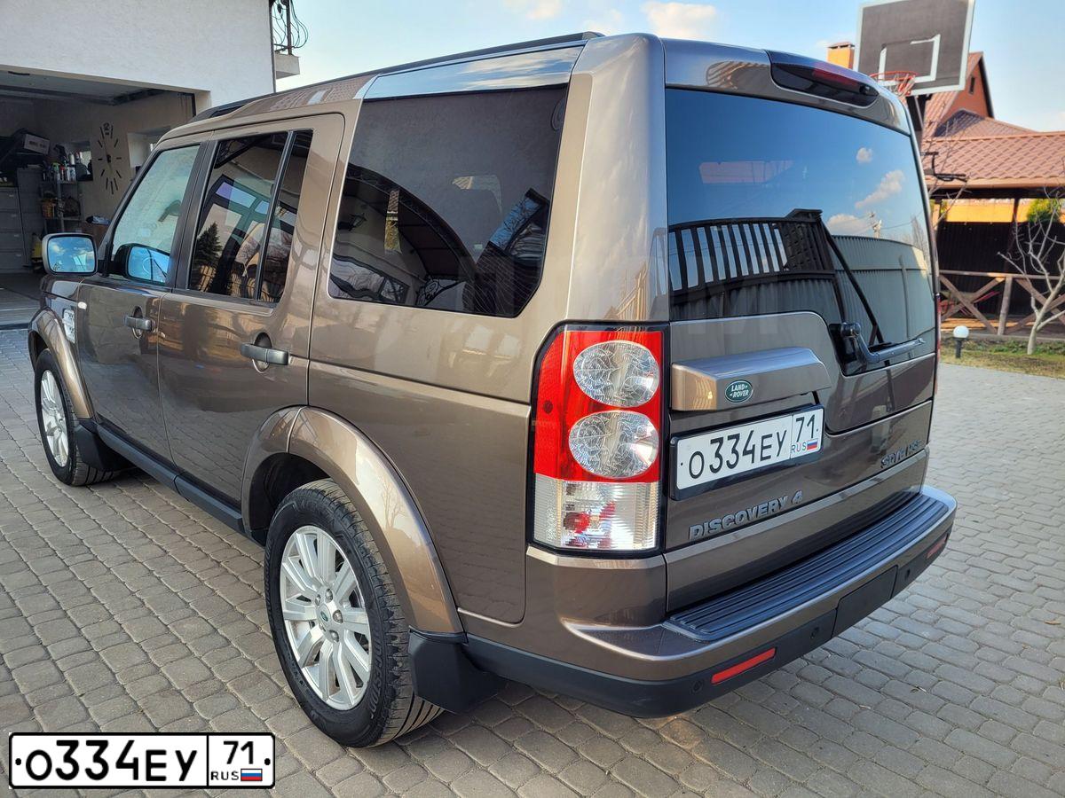Фото автомобиля LANDROVER DISCOVERY, 2011 — госномер К508ОО178. Цвет: бронзовый