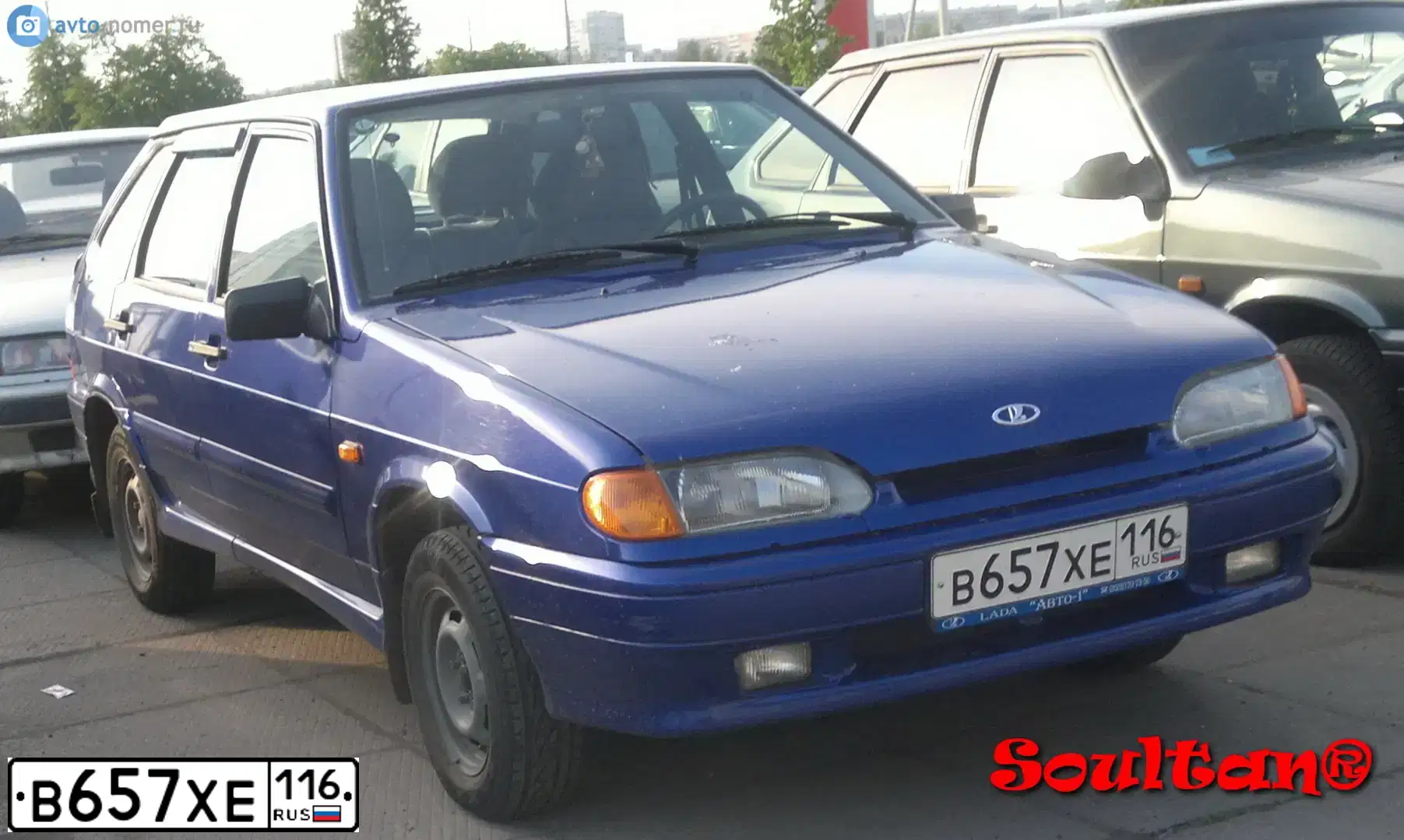 Фото автомобиля LADA 2114 SAMARA, 2010 — госномер В657ХЕ116. Цвет: СИНИЙ