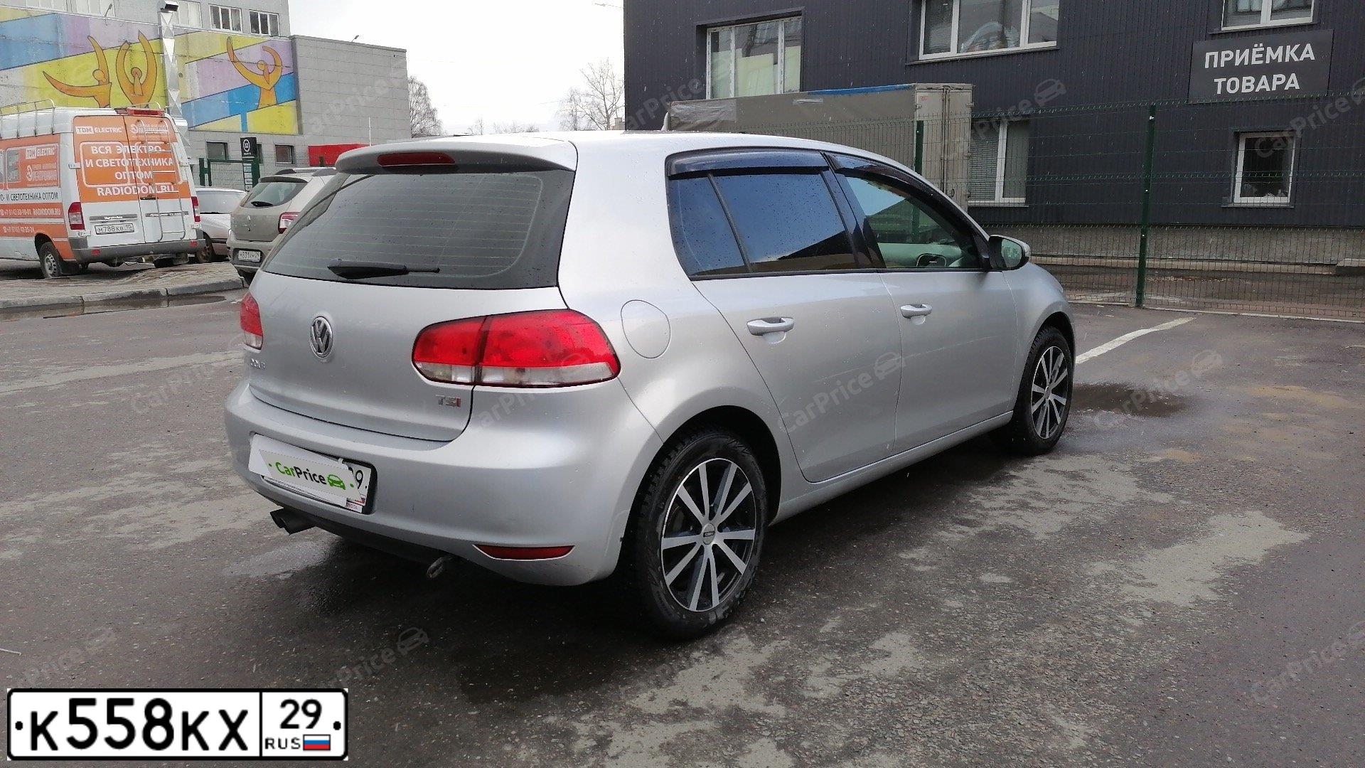 Фото автомобиля VOLKSWAGEN GOLF, 2012 — госномер О520ММ29. Цвет: СВЕТЛО-СЕРЫЙ