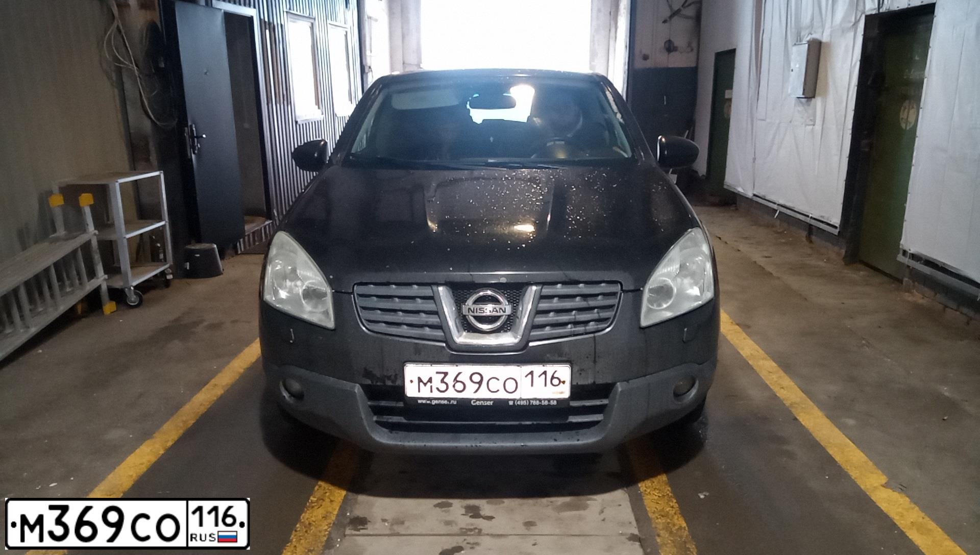 Фото автомобиля NISSAN QASHQAI, 2008 — госномер С778АМ180. Цвет: ЧЕРНЫЙ