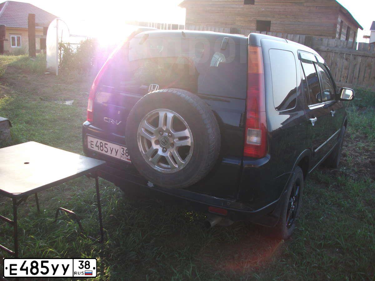 Фото автомобиля HONDA CR-V, 2002 — госномер Е910МУ40. Цвет: ЧЕРНЫЙ