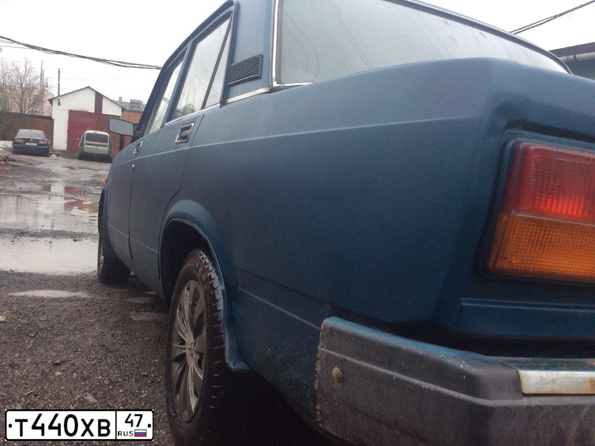 Фото автомобиля LADA 2107, 2008 — госномер Т745МС98. Цвет: Сине-зеленый