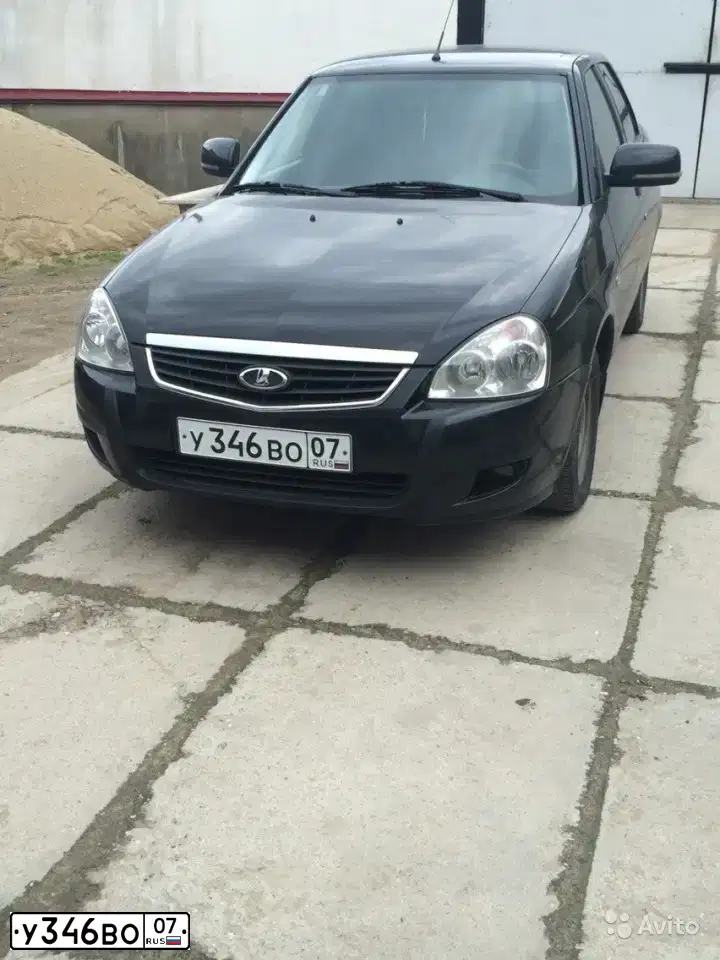 Фото автомобиля LADA PRIORA, 2010 — госномер А307УС193. Цвет: Сине-Черный