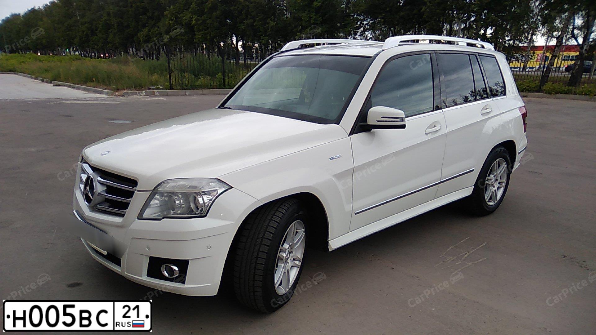 Фото автомобиля MERCEDES GLK-KLASSE, 2011 — госномер К113КМ21. Цвет: Белый