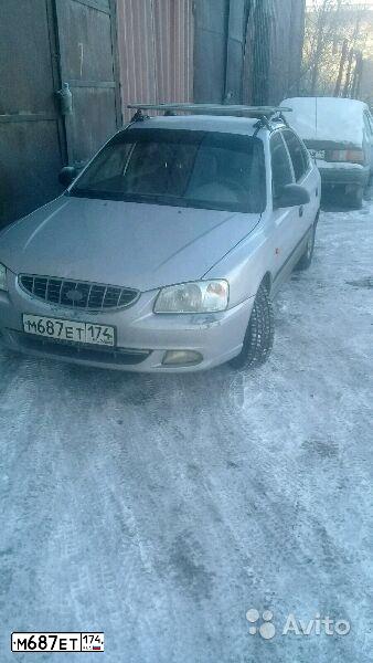 Фото автомобиля TAGAZ ACCENT, 2007 — госномер М687ЕТ174. Цвет: СЕРЕБРИСТЫЙ