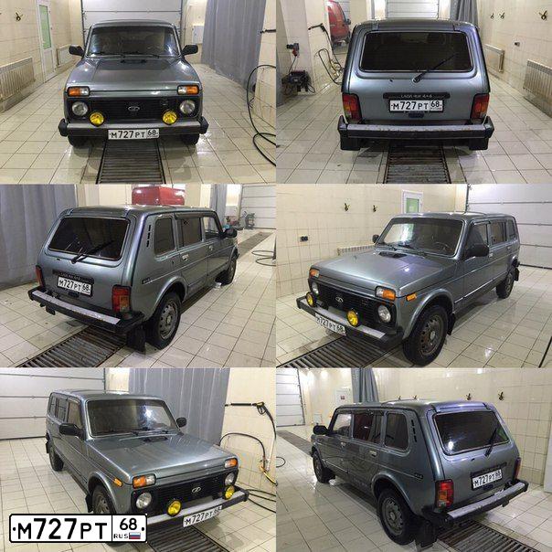 Фото автомобиля LADA 2131 NIVA, 2011 — госномер М727РТ68. Цвет: СРЕДНИЙ СЕРО-ЗЕЛЕНЫЙ МЕТ.