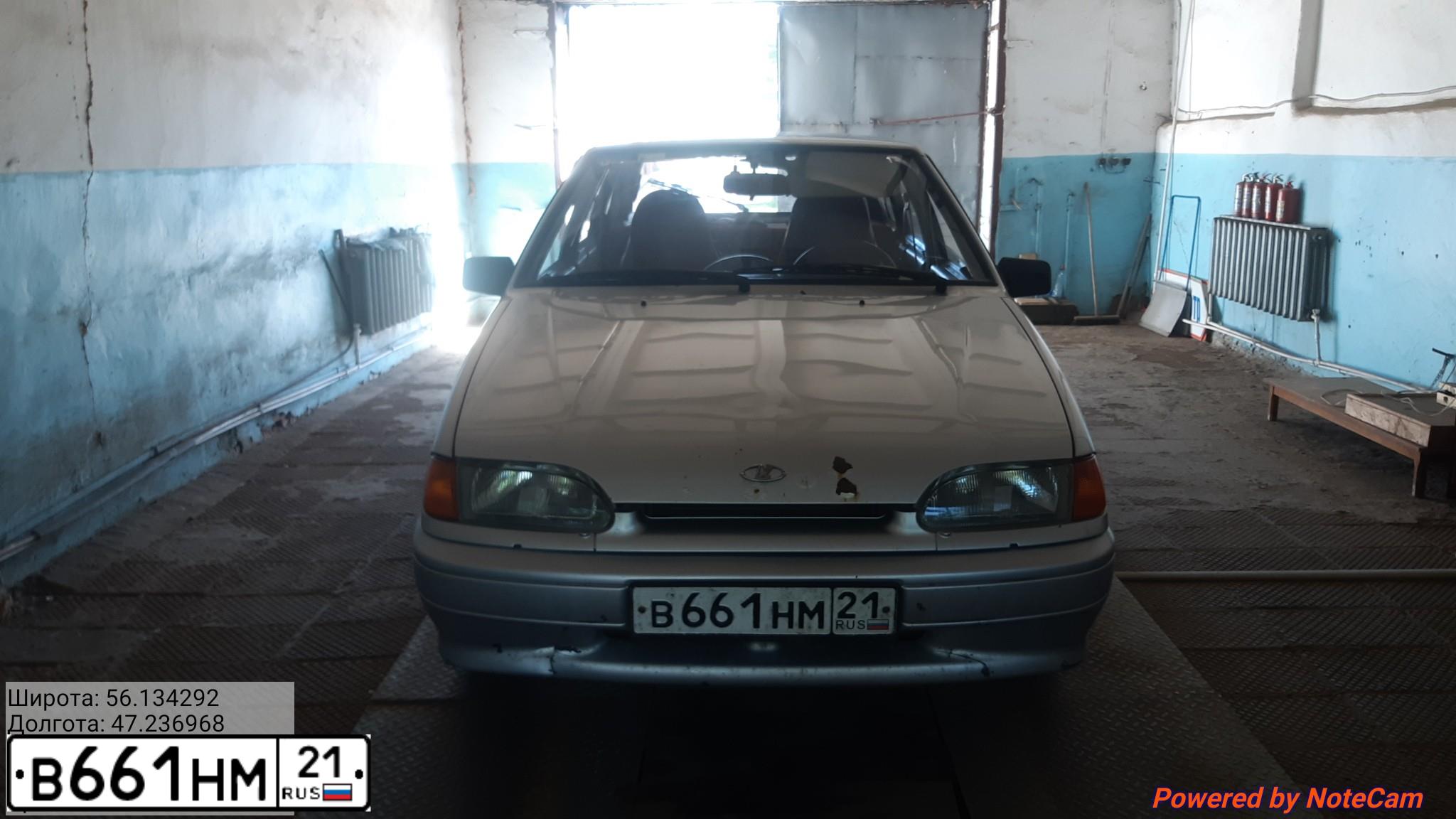 Фото автомобиля LADA 2114 SAMARA, 2012 — госномер В661НМ21. Цвет: СЕРЕБРИСТЫЙ