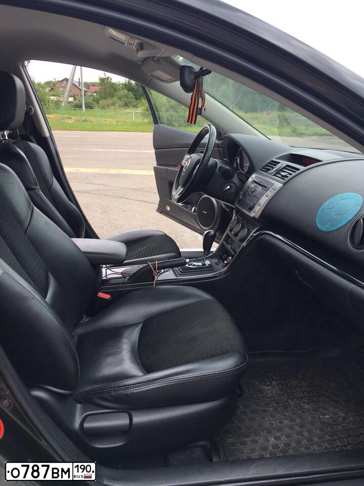 Фото автомобиля MAZDA 6, 2008 — госномер О787ВМ190. Цвет: ЧЕРНЫЙ