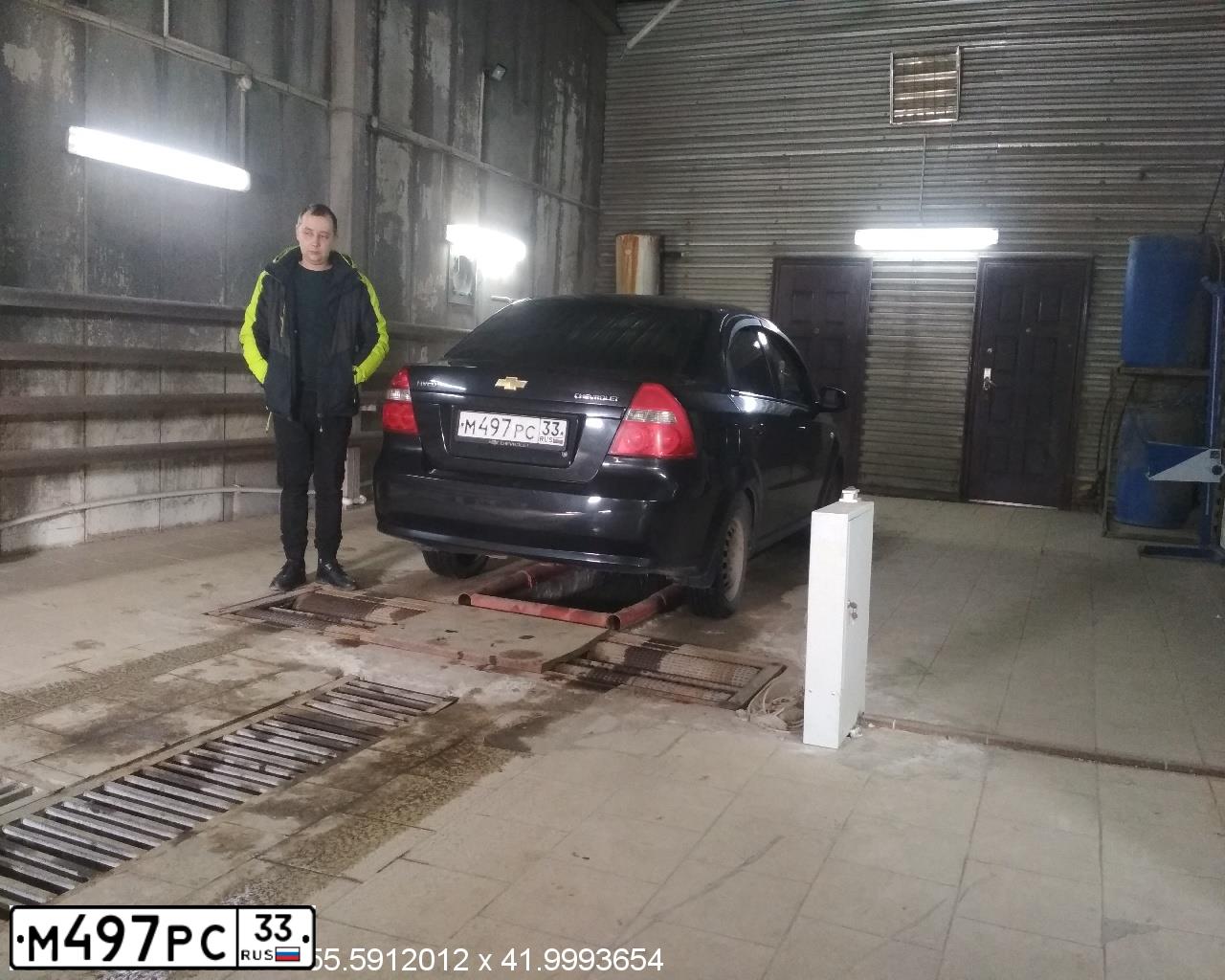 Фото автомобиля CHEVROLET AVEO, 2008 — госномер Р064РС194. Цвет: ЧЕРНЫЙ
