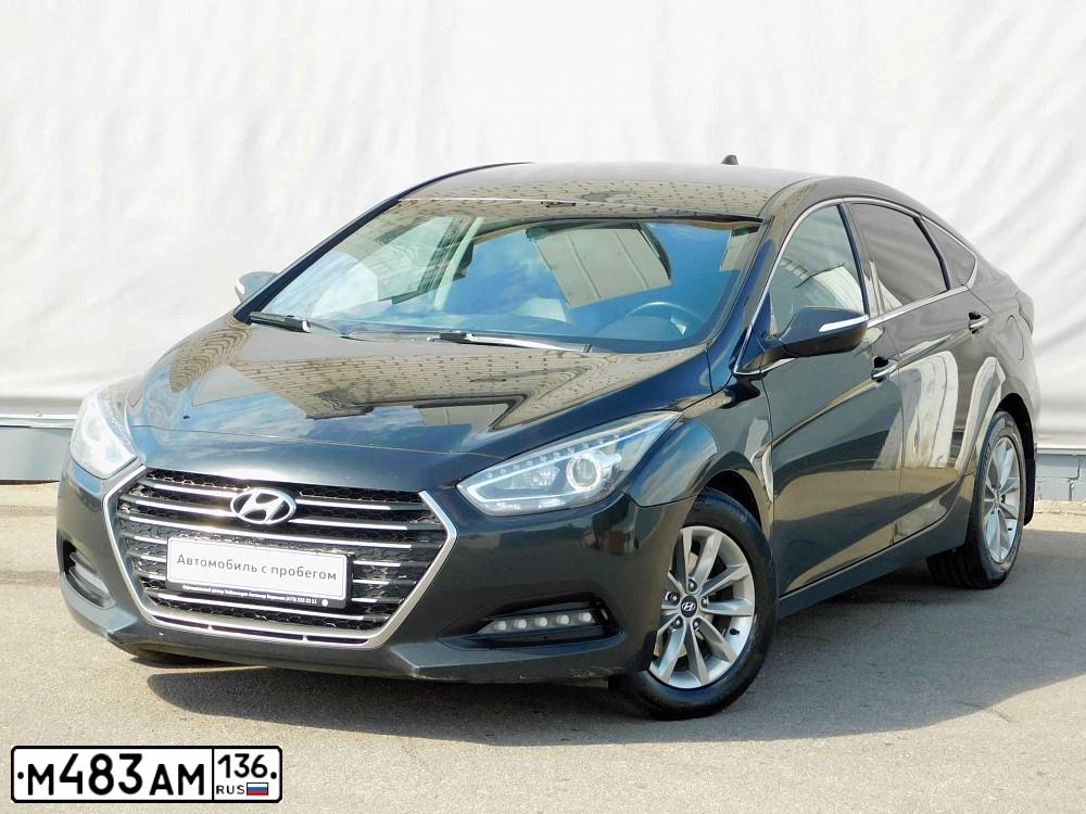Фото автомобиля HYUNDAI I40, 2016 — госномер К449КВ136. Цвет: ЧЕРНЫЙ