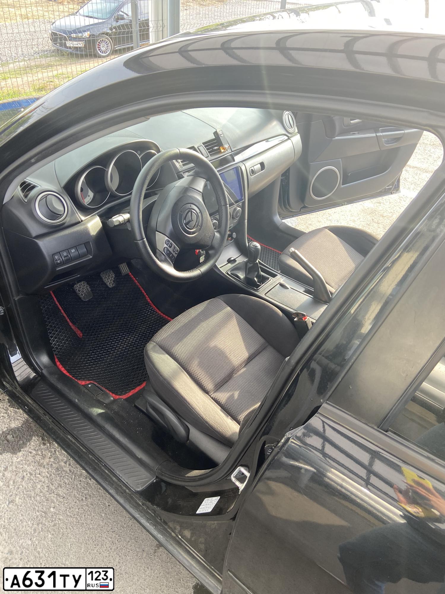 Фото автомобиля MAZDA 3, 2007 — госномер А631ТУ123. Цвет: ЧЕРНЫЙ