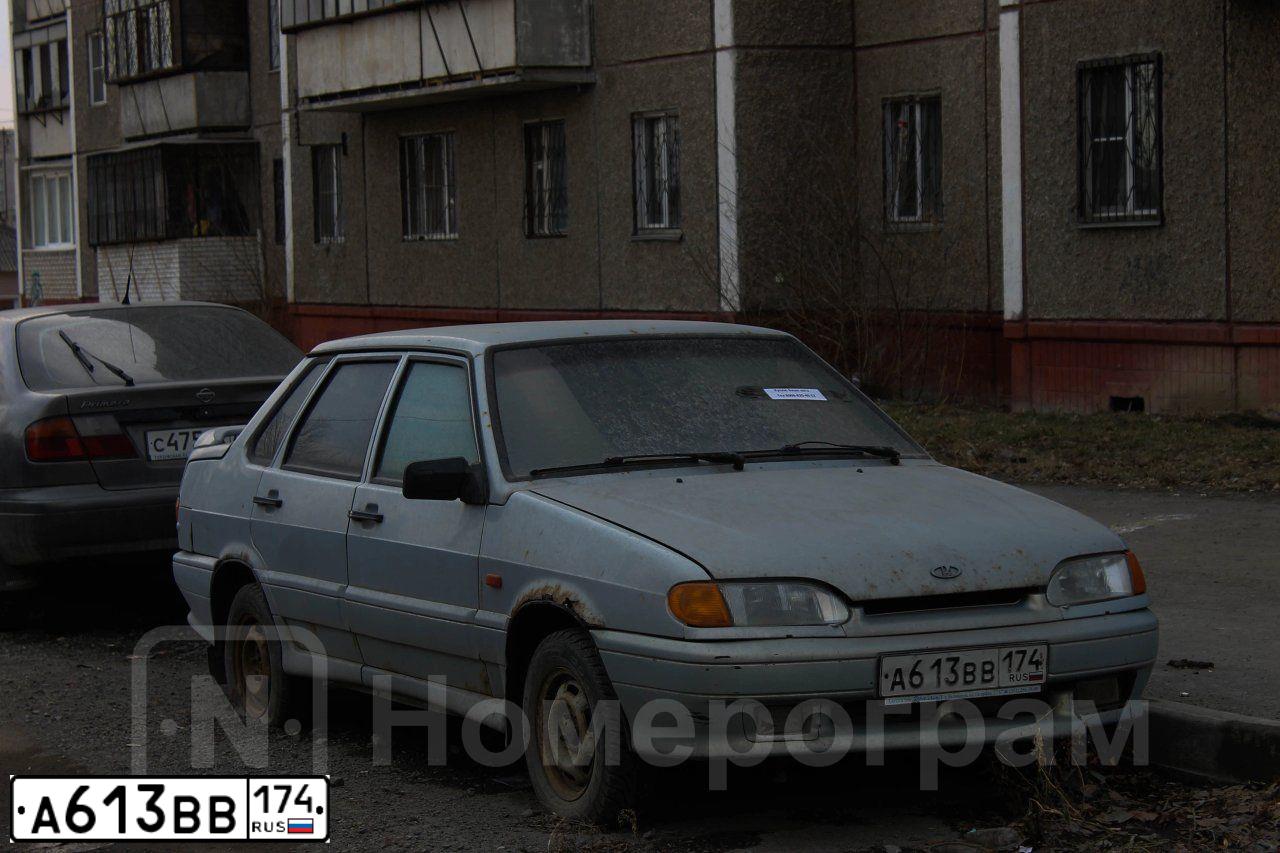 Фото автомобиля LADA 2115 SAMARA, 2007 — госномер А613ВВ174. Цвет: БЕЛЫЙ