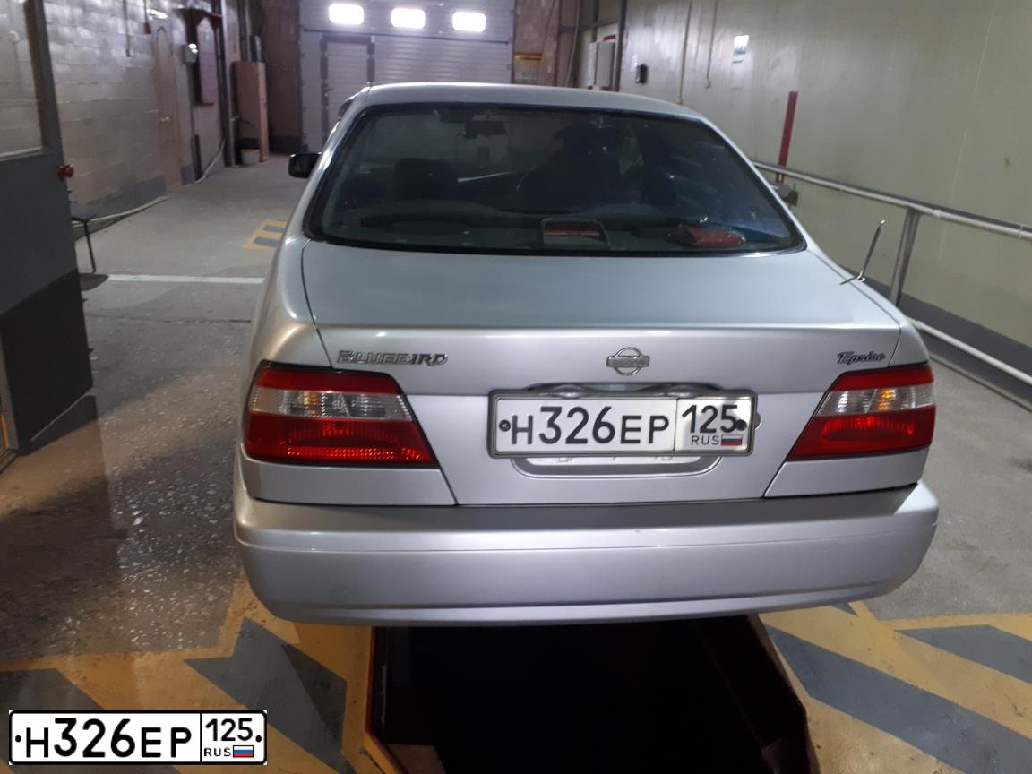 Фото автомобиля NISSAN BLUEBIRD, 1999 — госномер Н326ЕР125