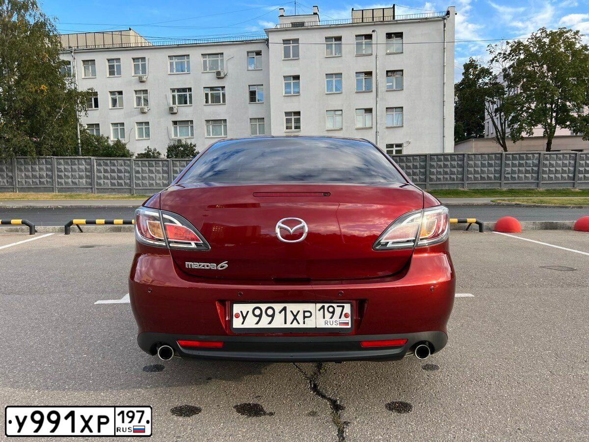 Фото автомобиля MAZDA 6, 2011 — госномер У991ХР197. Цвет: Красный