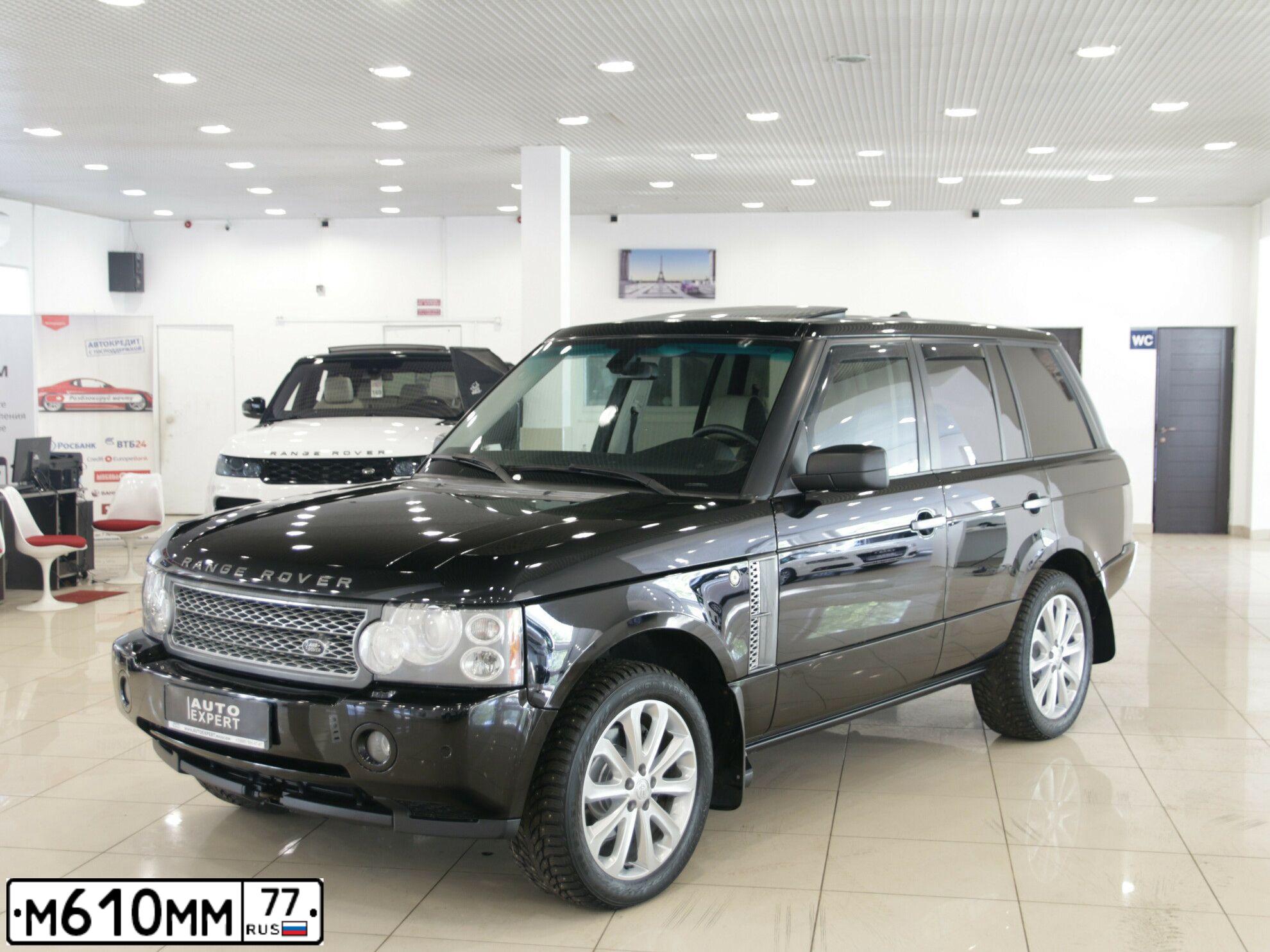 Фото автомобиля LANDROVER RANGE ROVER, 2008 — госномер М172ЕР797. Цвет: ЧЕРНЫЙ