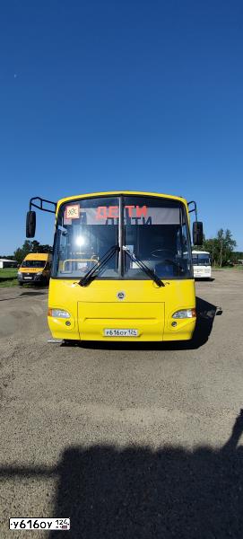 Фото автомобиля KAVZ 4238, 2019 — госномер У616ОУ124. Цвет: ЖЕЛТЫЙ
