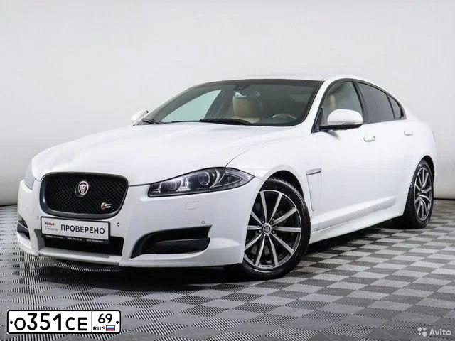 Фото автомобиля JAGUAR XF-SERIE, 2014 — госномер С885УА33. Цвет: Белый