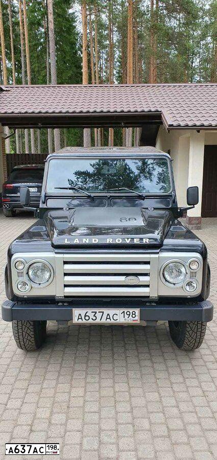 Фото автомобиля LANDROVER DEFENDER, 2008 — госномер О205ОО98. Цвет: ЧЕРНЫЙ