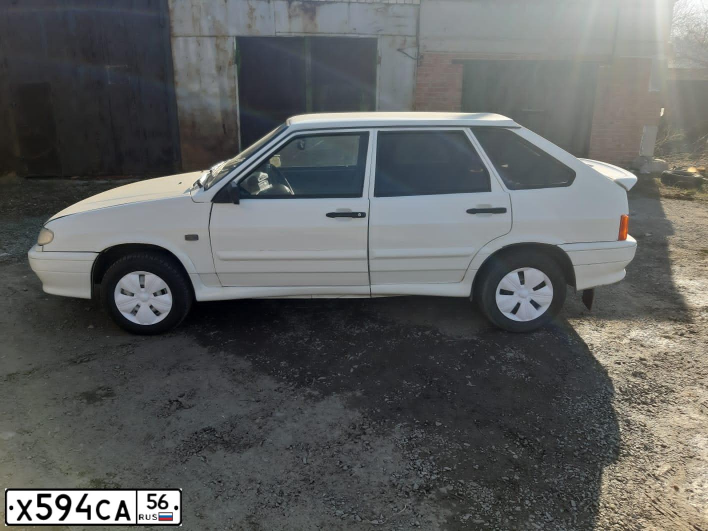 Фото автомобиля LADA 2114 SAMARA, 2009 — госномер Х594СА56. Цвет: Белый
