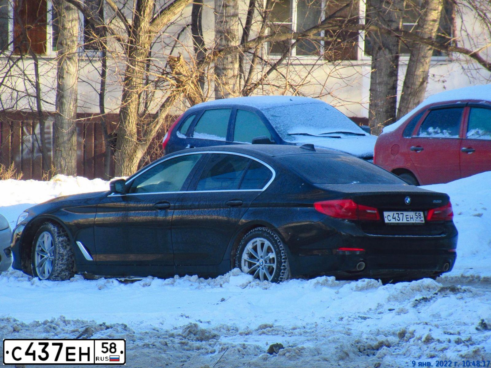 Фото автомобиля BMW 520, 2018 — госномер М075ОС95