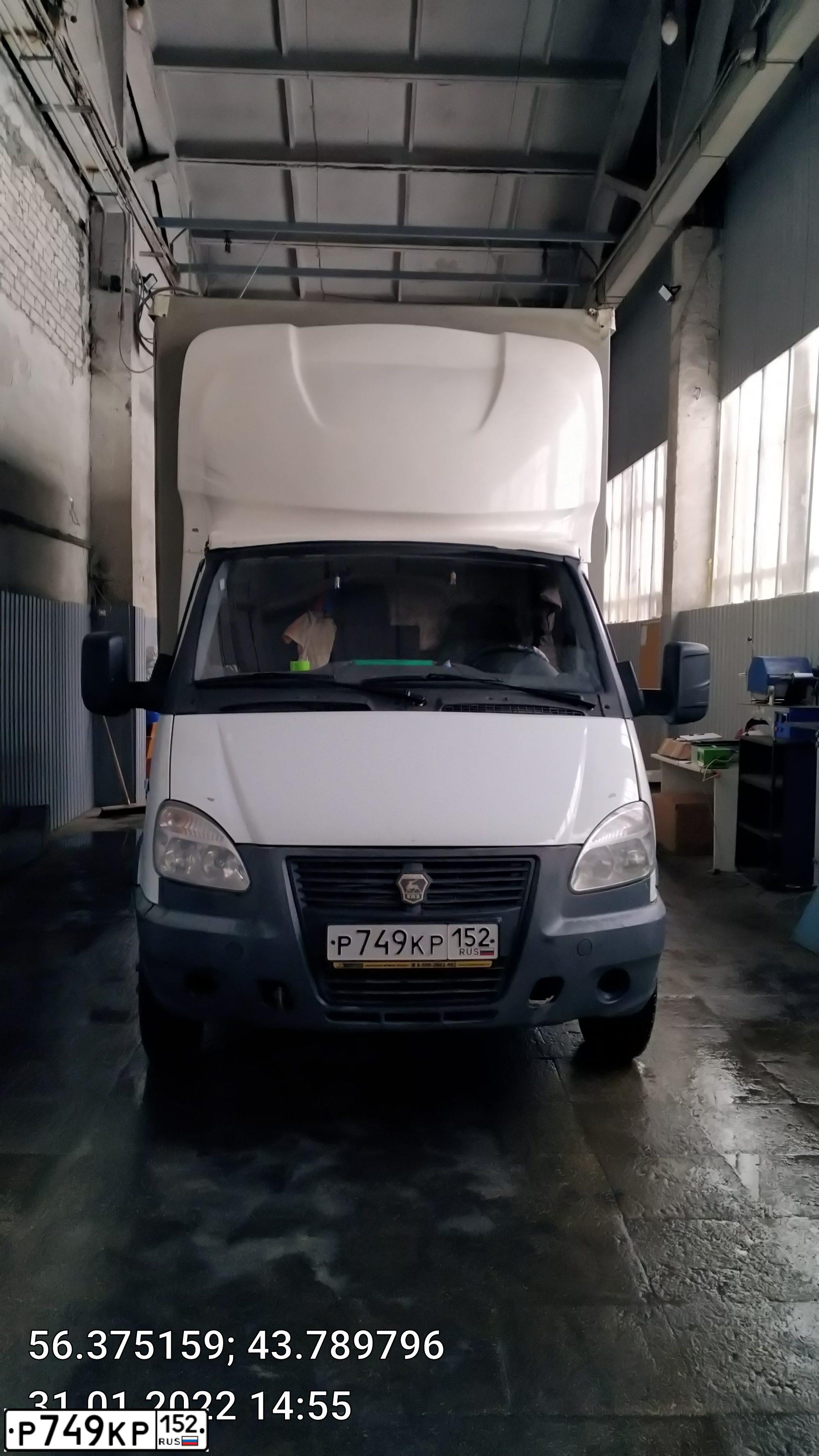 Фото автомобиля GAZ 3302 GAZEL, 2018 — госномер Н874УМ126. Цвет: БЕЛЫЙ