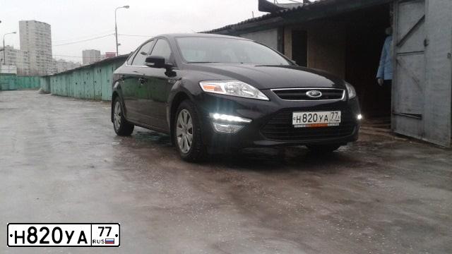 Фото автомобиля FORD MONDEO, 2013 — госномер Н820УА77. Цвет: ЧЕРНЫЙ