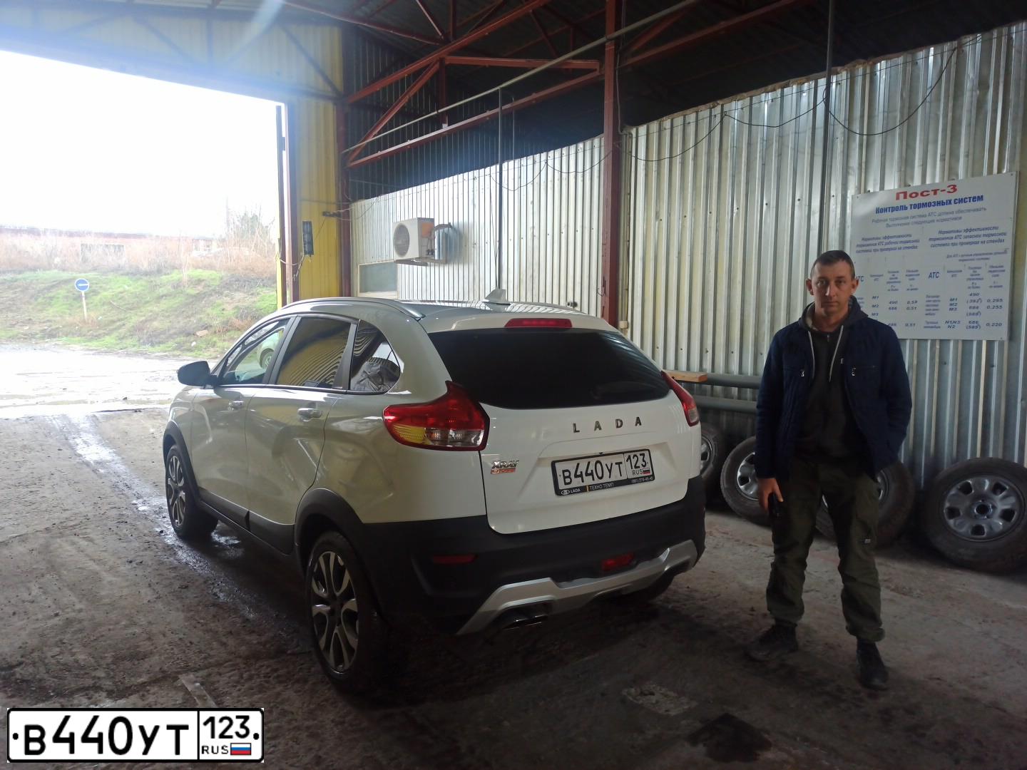 Фото автомобиля LADA XRAY, 2018 — госномер Т604ВХ761. Цвет: БЕЛЫЙ