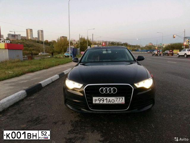 Фото автомобиля AUDI A6, 2013 — госномер К001ВН52. Цвет: ЧЕРНЫЙ