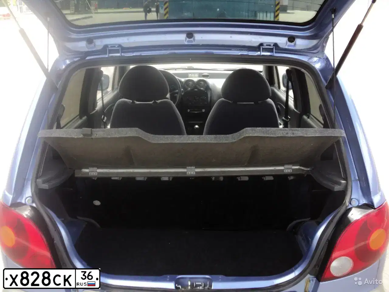 Фото автомобиля DAEWOO MATIZ, 2008 — госномер Х828СК36. Цвет: СИНИЙ