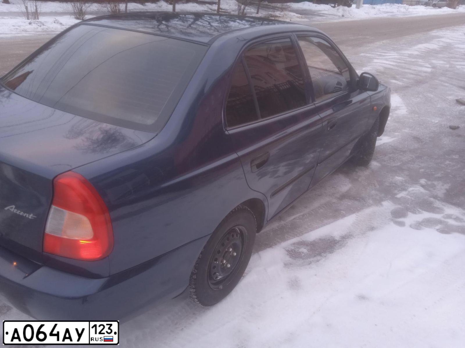 Фото автомобиля HYUNDAI ACCENT, 2008 — госномер Н389РМ73