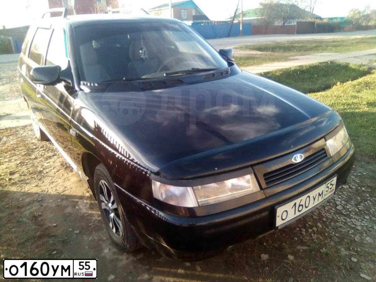 Фото автомобиля LADA 2111, 2007 — госномер О160УМ55. Цвет: Сине-Черный