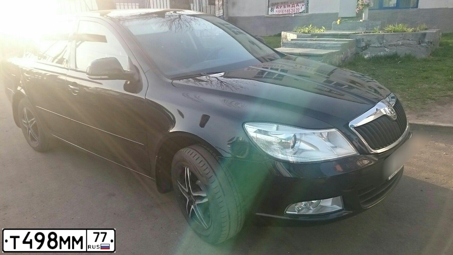 Фото автомобиля SKODA OCTAVIA, 2012 — госномер О516РМ46. Цвет: ЧЕРНЫЙ