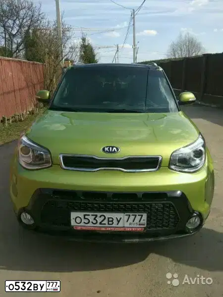 Фото автомобиля KIA SOUL, 2014 — госномер В493УС69. Цвет: ЗЕЛЕНЫЙ