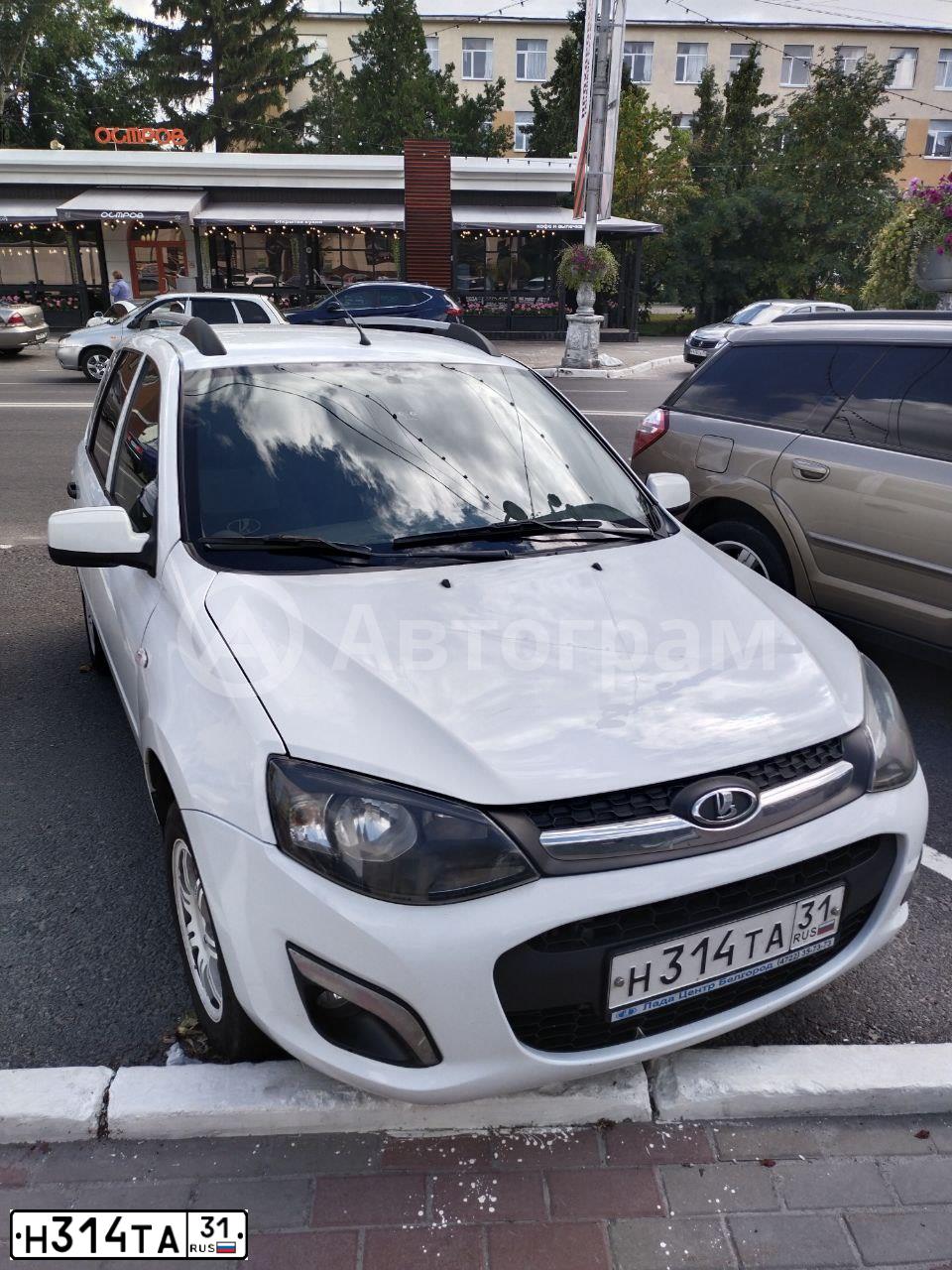 Фото автомобиля LADA 2194 KALINA, 2013 — госномер Н314ТА31. Цвет: Белый