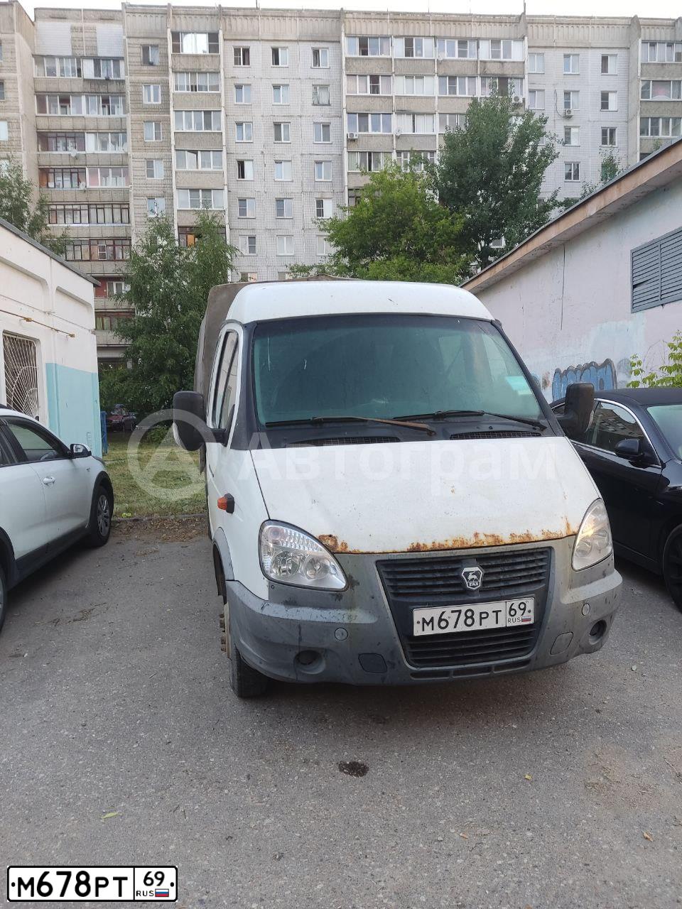 Фото автомобиля GAZ 3302 EL, 2014 — госномер М678РТ69. Цвет: БЕЛЫЙ