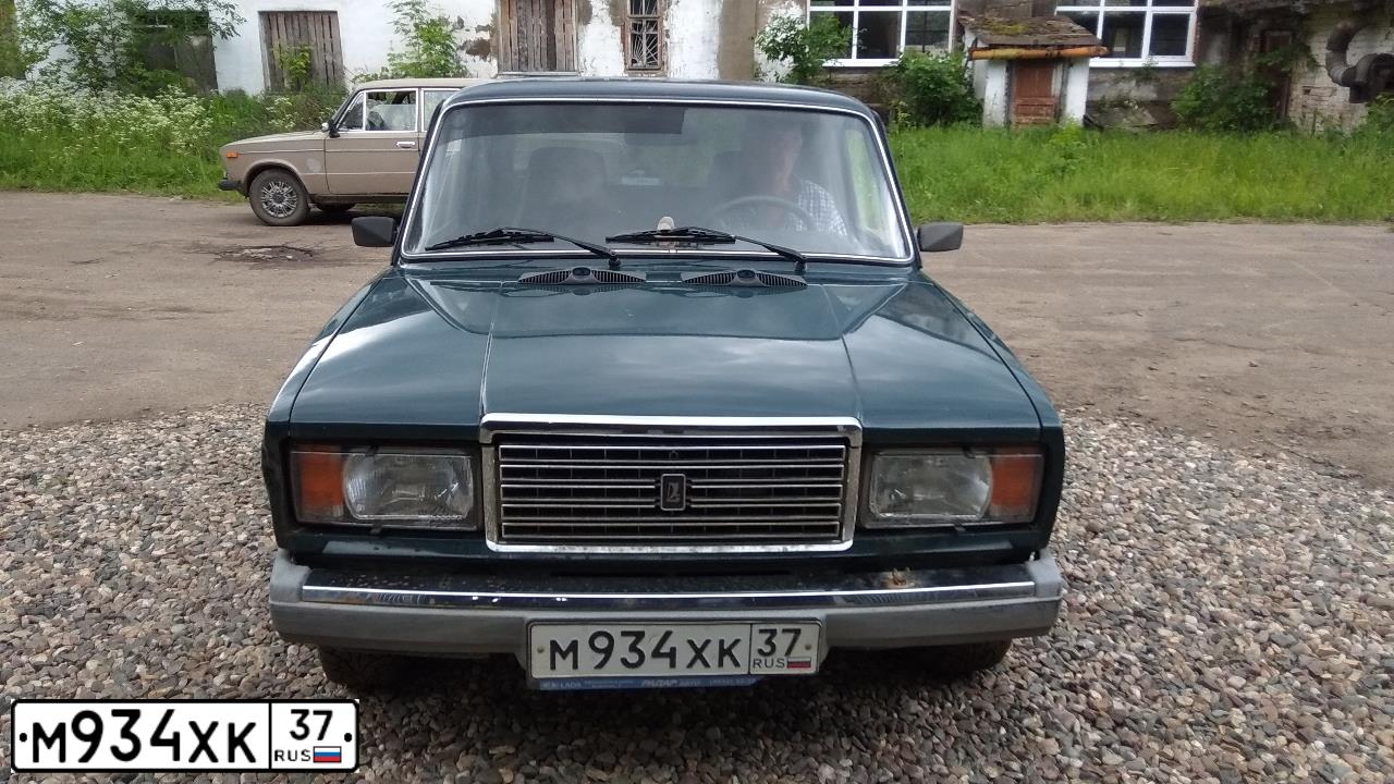 Фото автомобиля LADA 2107, 2009 — госномер В696ВС76. Цвет: ЗЕЛЕНЫЙ