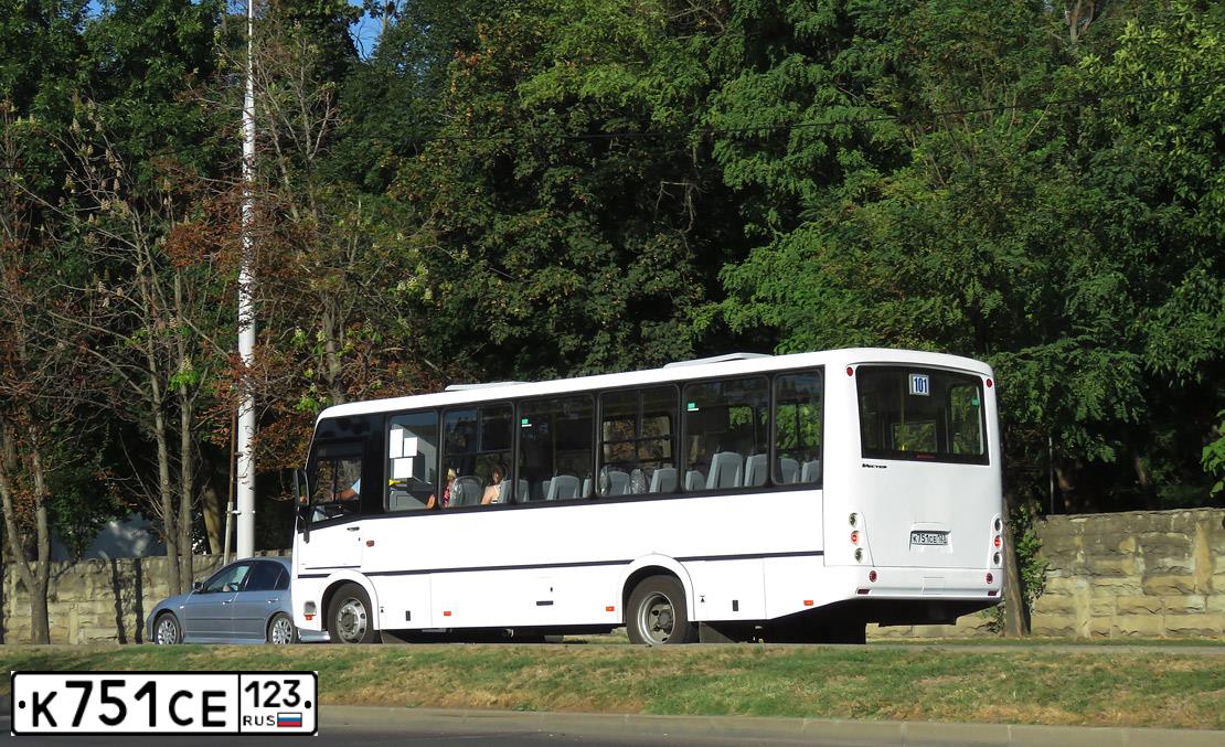 Фото автомобиля PAZ Z 3204, 2016 — госномер К751СЕ123. Цвет: БЕЛЫЙ