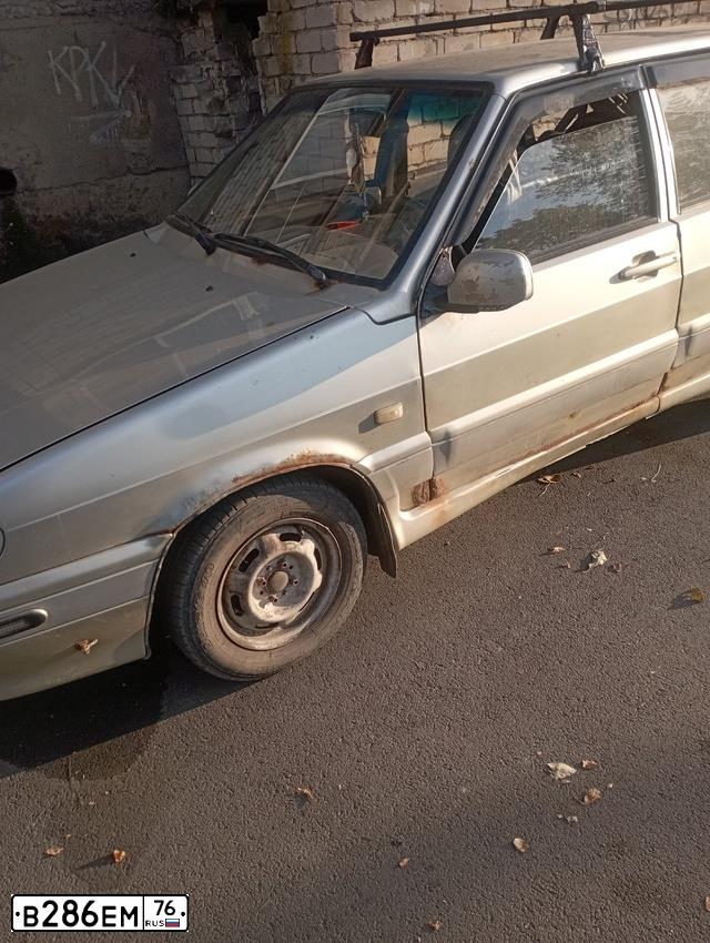 Фото автомобиля LADA 2114 SAMARA, 2006 — госномер В286ЕМ76. Цвет: СВЕТЛО-СЕРЫЙ