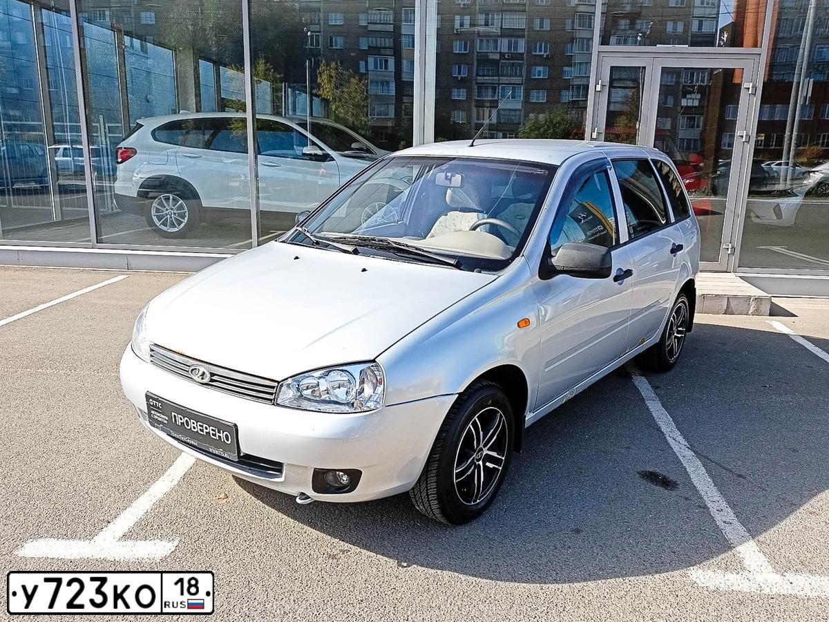 Фото автомобиля LADA 1117 KALINA, 2011 — госномер У723КО18. Цвет: СЕРЕБРИСТЫЙ