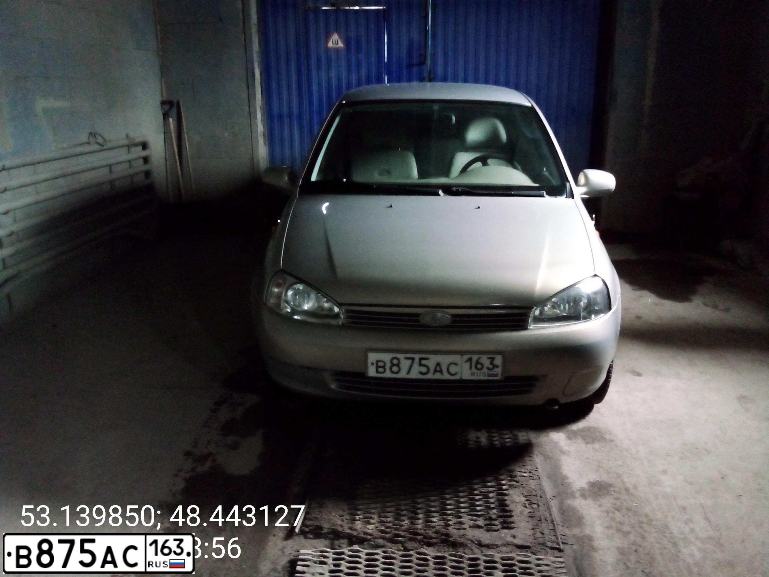 Фото автомобиля LADA KALINA, 2006 — госномер В861ЕР156. Цвет: СЕРО-БЕЖЕВЫЙ