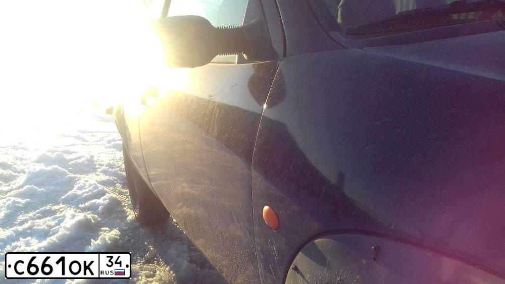 Фото автомобиля FORD KA, 1997 — госномер С661ОК34. Цвет: ФИОЛЕТОВЫЙ