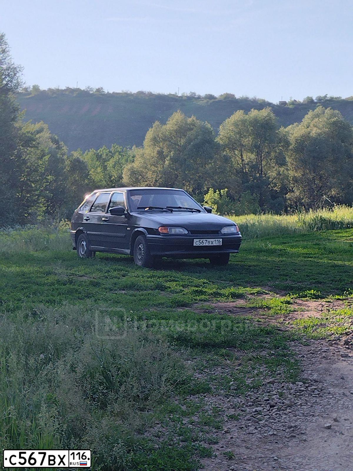 Фото автомобиля LADA 2114 SAMARA, 2009 — госномер С567ВХ116. Цвет: Темно-зеленый
