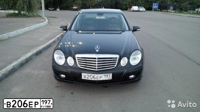 Фото автомобиля MERCEDES E-KLASSE, 2006 — госномер В206ЕР197. Цвет: ЧЕРНЫЙ