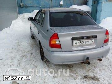Фото автомобиля TAGAZ ACCENT, 2005 — госномер М152УУ72. Цвет: СЕРЕБРИСТЫЙ